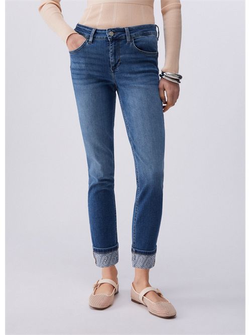 Jeans skinny con strass LIU JO | UA6006D0305/78967